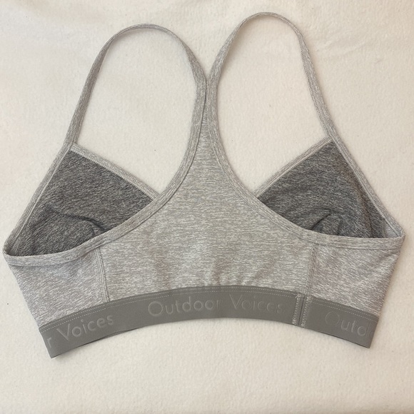 Outdoor Voices Steeplechase Small Heathered Gray Bra - Picture 5 of 5
